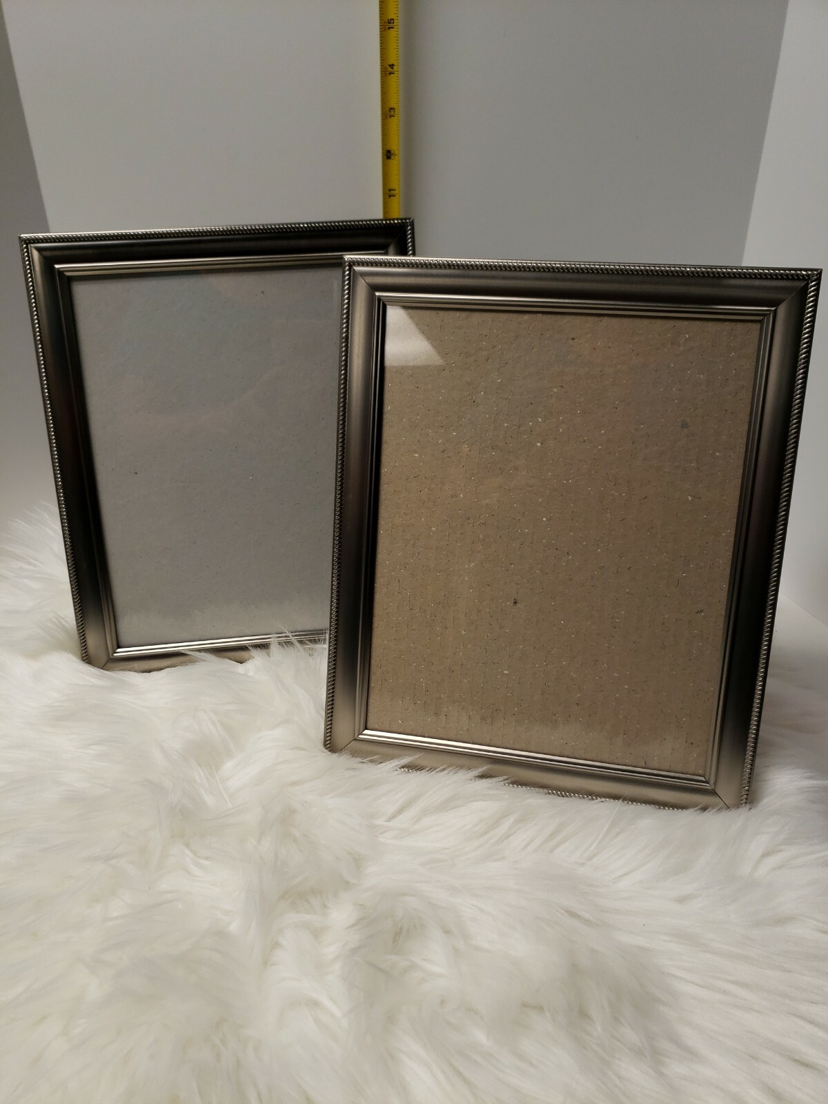 Picture Frames MCS 8X10 Set of 2 Silver *see pics for tiny scratches-image