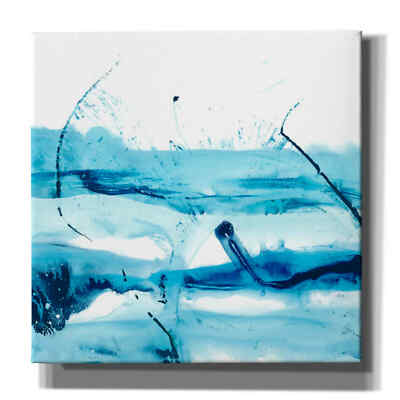 Epic Graffiti 'Blue Currents III' by Ethan Harper, Giclee Canvas Wall Art