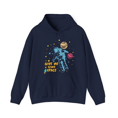 Give me some space Hoodie, Floating Astronaut, Astronaut Lover Unisex Kapuze