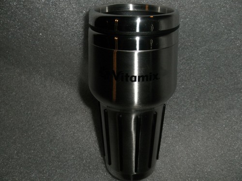 VitaMix Brushed Stainless Steel Insulated Travel Mug Smoothie Cup with Lid GC - Picture 3 of 4