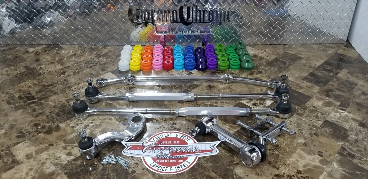 インパラ　58〜64 リンケージキット　クローム Chrome Steering Linkage Kit 58-64 Impala | eBay