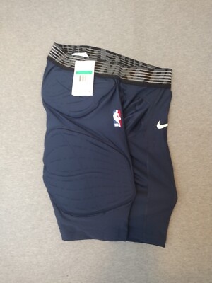 Nike Pro Hyperstrong NBA Padded Compression Shorts Blue 29X12 XL 881966-419