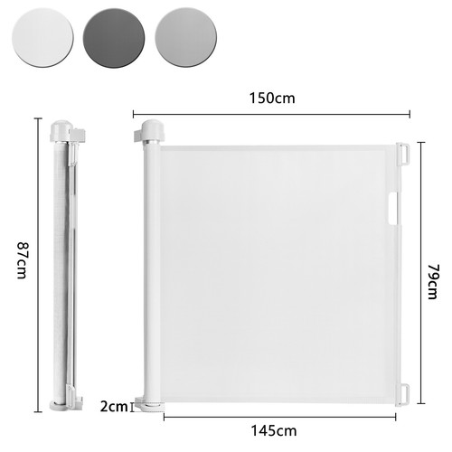 Neu Treppenschutzgitter PVC Ausziehbar 150cm 180cm 300cm Türschutzgitter Kinder - Bild 14 von 17