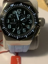 Swiss Legend 10542-BB-01-BBLA Steel Trimix Men's Diver Watch Black & Blue