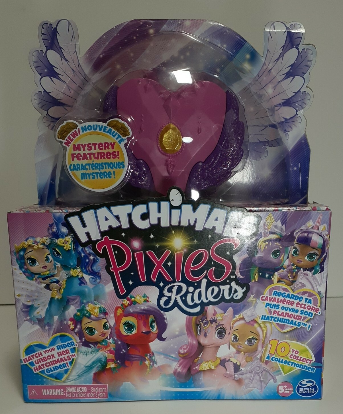 Pixie Riders Hatchimals Pixies Riders Crystal Charlotte Pixie Draggle Glider Set for ...