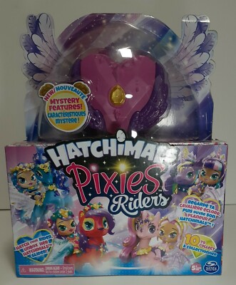 Hatchimals PIXIES Riders Crystal Charlotte Pixies & Dagger Glider set NIB
