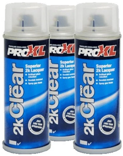 PROXL 919581 2K High Gloss Clear Aerosol SIMILAR TO SPRAYMAX 3680061 (3 PACK)