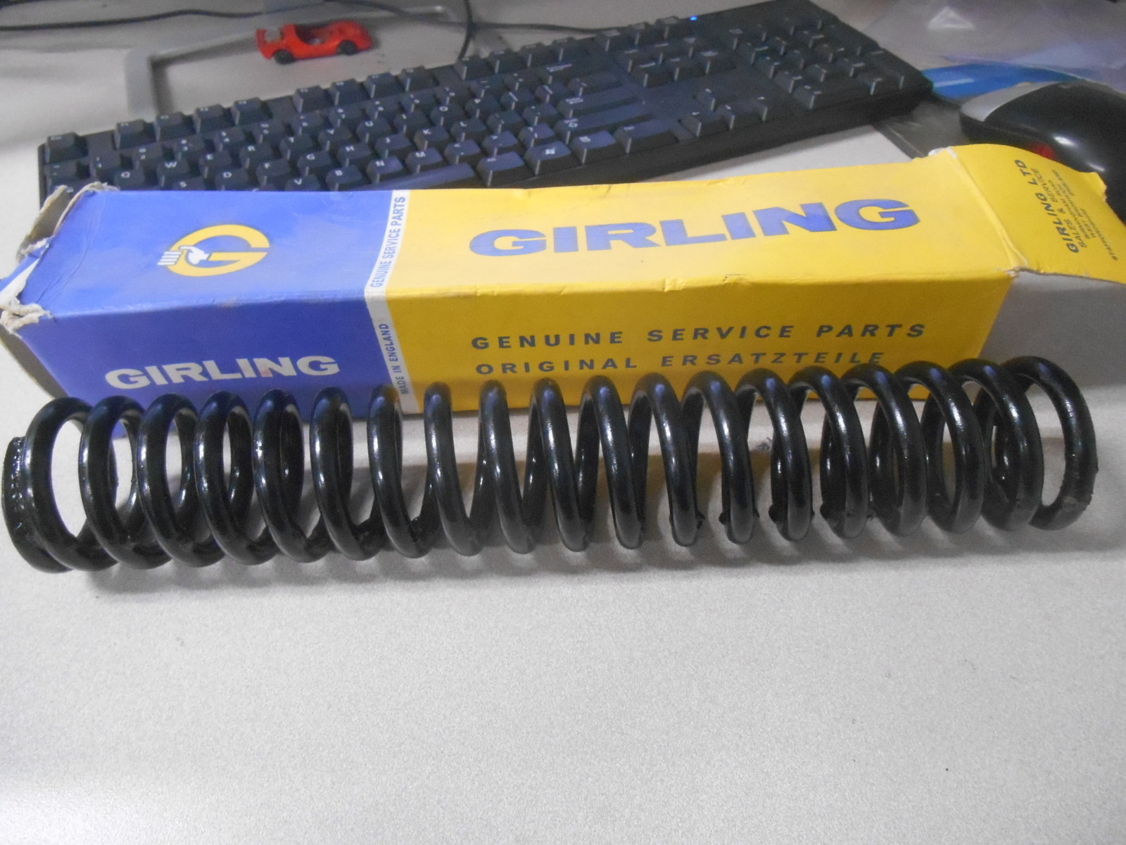 NOS Girling Motorcycle Shock Absorber Spring 12" 70520768 eBay