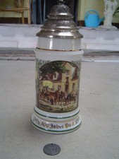 Bierkrug mit Zinndeckel