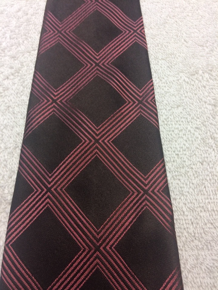 MURANO 男式领带棕色带 MAUVE 4 X 60 — 第 3/4 张图片