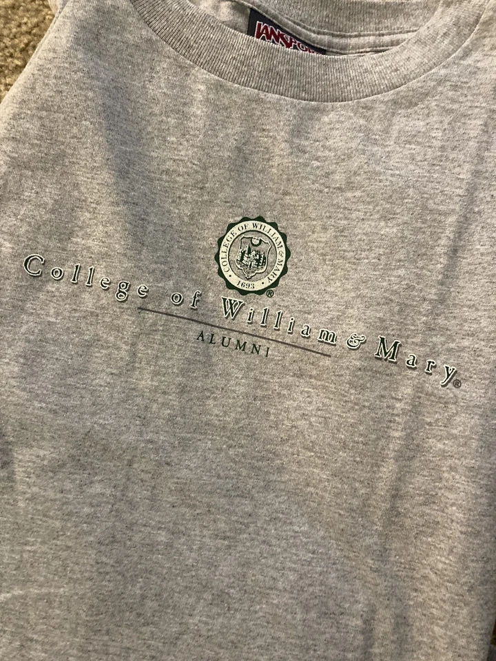 College Of William & Mary JanSport Lote De 3 Camisetas Para Hombre Camiseta Talla Mediana Gris Foto 4 de 4