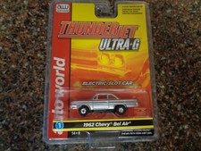 Auto World 1962 Chevrolet Bel Air Silver Thunderjet Ultra G Slot Car HO New