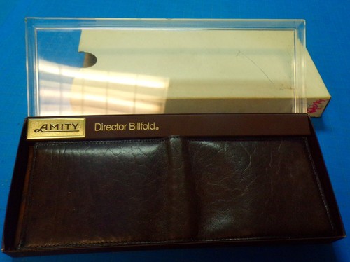 VTG. Amity Leather Director Billfold Cowhide Wallet NEW in original boxes - Picture 4 of 6