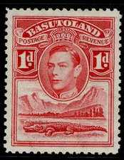 BASUTOLAND GVI SG19, 1d scarlet, M MINT.