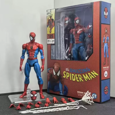 Figurine Spiderman accroupie avec socle - Juguetesland