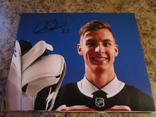 OLIVIER RODRIGUE SIGNED 8X10 MATTE PHOTO EDMONTON OILERS MONCTON WILDCATS (A)
