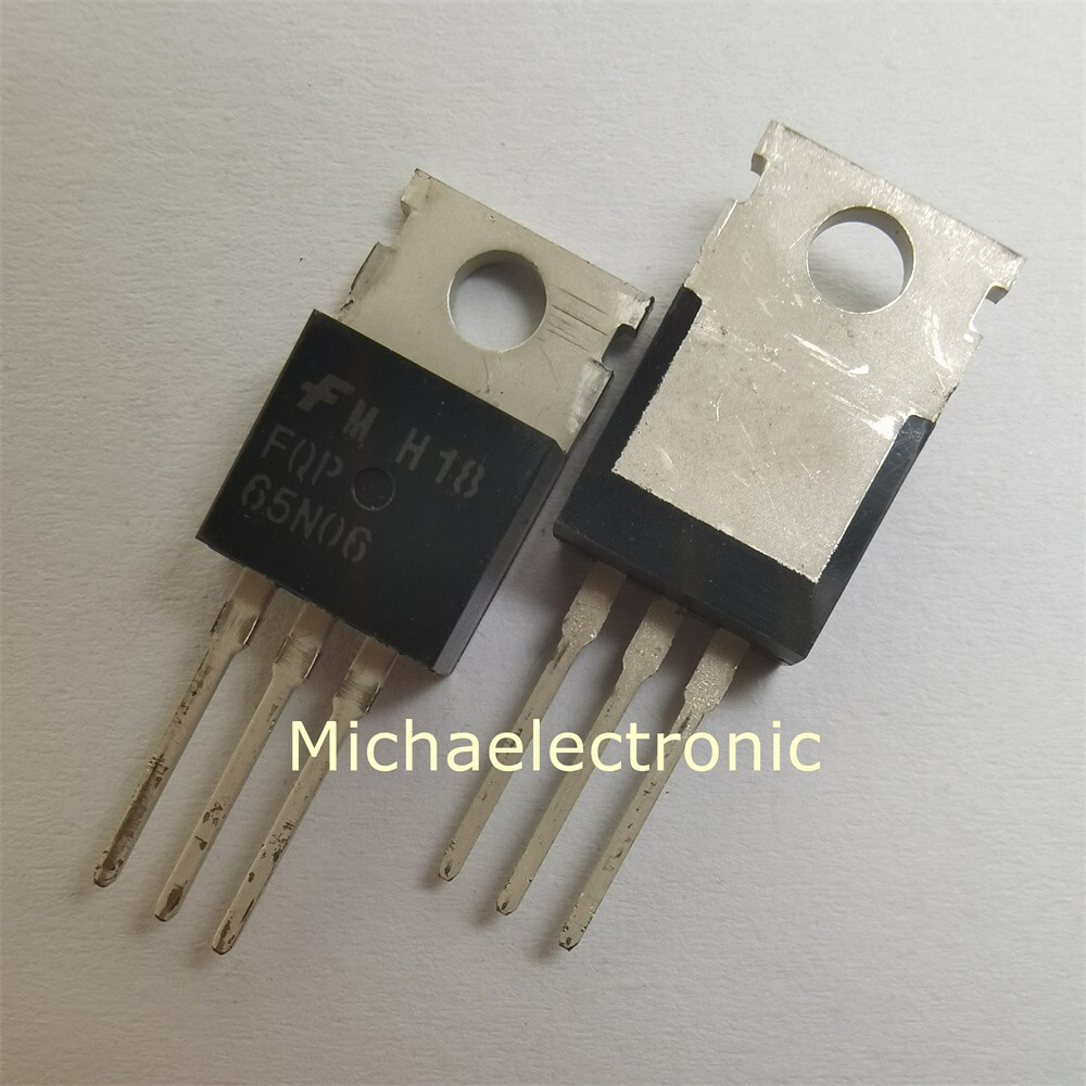 10 Pièces Transistors FAIRCHILD FQP65N06 TO-220 - Neuf - Pour Projets électroniques