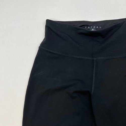 Tribal Women’s Mid Rise Cropped Ankle Lace Leggings Black Size Medium - Picture 4 of 9