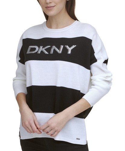dkny striped sweater