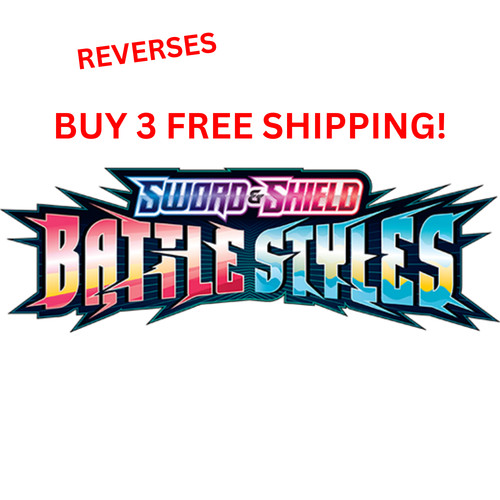 BATTLE STYLES Pokémon TCG 1 - 163 PICK YOUR OWN REVERSE HOLOS 3+ FREE SHIP LP/NM