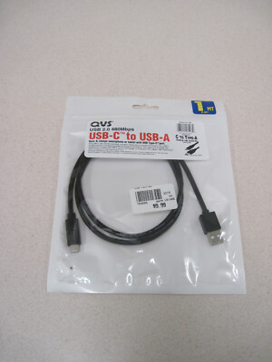 QVS High speed USB-C To USB Type-A Cable 3.3 foot, 480Mbps