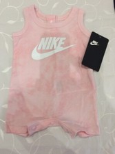 Nike Baby Girl's 100% Cotton Pink Sleeveless Romper ( Size 6 Months)