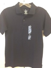 Chaps Boys Approved Schoolwear Navy Polo Shirt Size 10/12 Regular. NWT