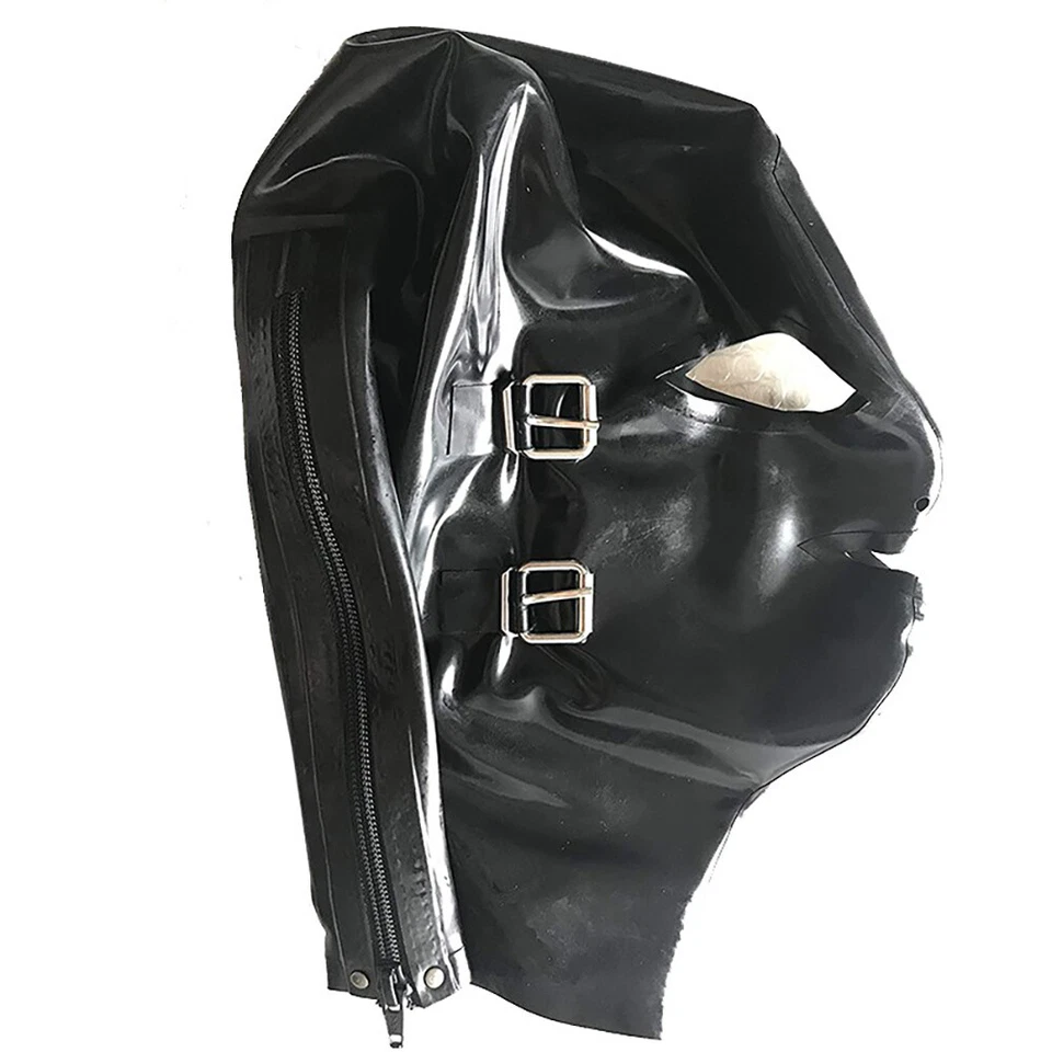 All inclusive latex head cover.Removable eye mask and mask.Can add a nasal tube - Image 2 of 4