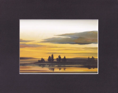 8X10" Matted Print Watercolor Art Picture: Arno Arrak - product listing photo