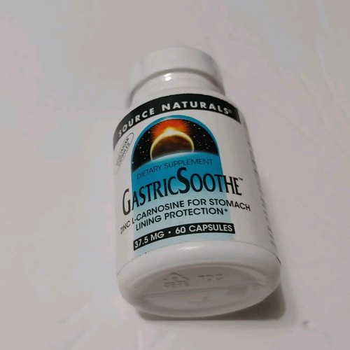 Source Naturals Gastricsoothe Zinc LCarnosine 37.5 mg 60 Caps Expires