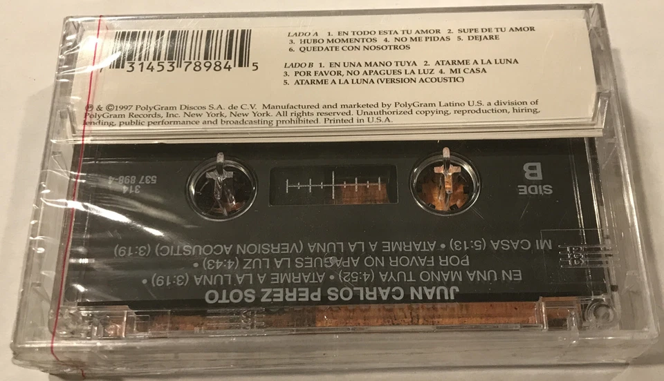 Juan Carlos Perez Soto Cassette 1997 Rodven - 314 537 898-4 Venezuela [SEALED] - Image 2 of 2