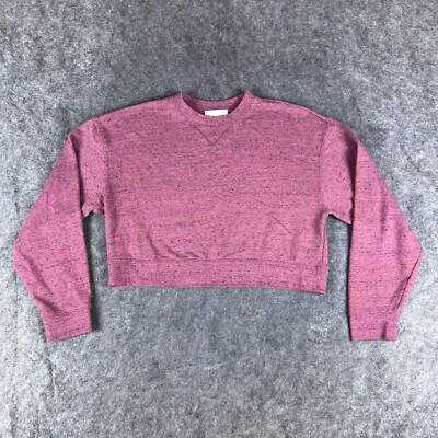 Wilfred Free Sweater Womens Large Purple Artizia Knit Crew Neck Crop
