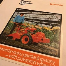 HOWARD Rotavator Gem - Original 70er Jahre Vintage Verkaufsprospekt