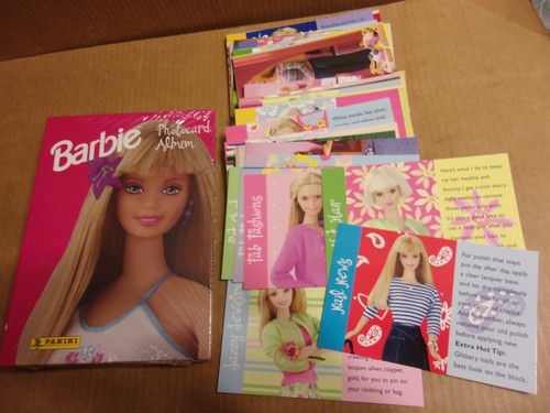 New Full set 72 Barbie Photocards +Album + Sheets 1999 Panini Mattel Cards Nice - Picture 1 of 1