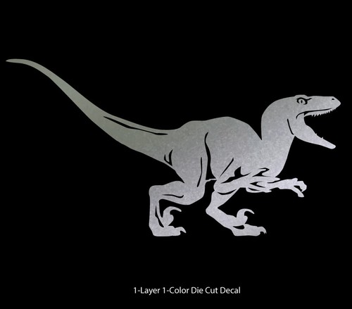 Dinosaur - Velociraptor #3, Jurassic Period 4-21" - Die Cut Vinyl Decal Sticker - Picture 27 of 27