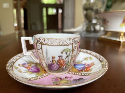 Meissen / Helena Wolfson 'Augustus Rex' Marked Porcelain Demi