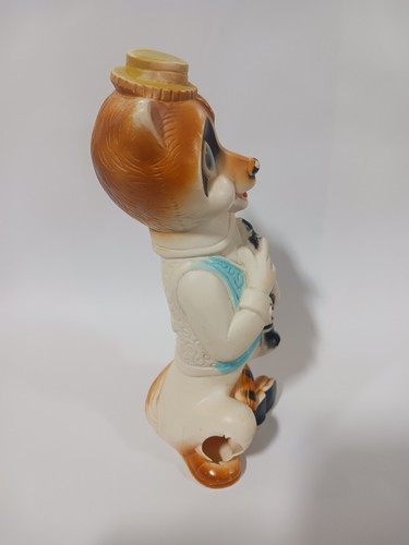 Vintage Alan Jay Clarolyte Fox with Clarinet Squeak Toy 9" USA Not working! - Picture 6 of 8