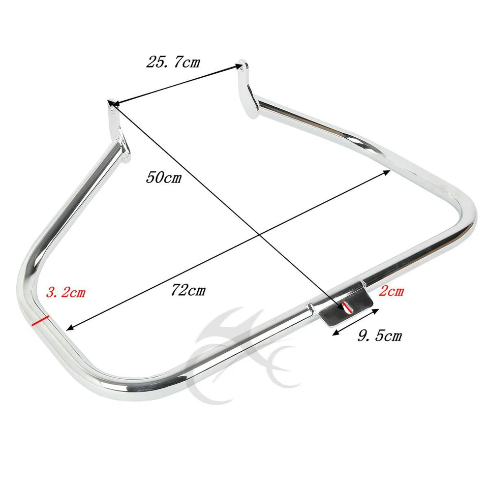 Barra de choque protectora de motor y estriberas de carretera aptas para Harley Heritage Softail 00-17 Foto 3 de 4