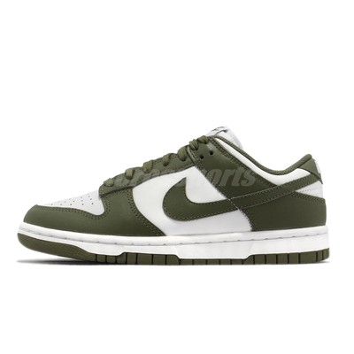 Nike Wmns Dunk Low Medium Olive Green White Women Casual Lifestyle 