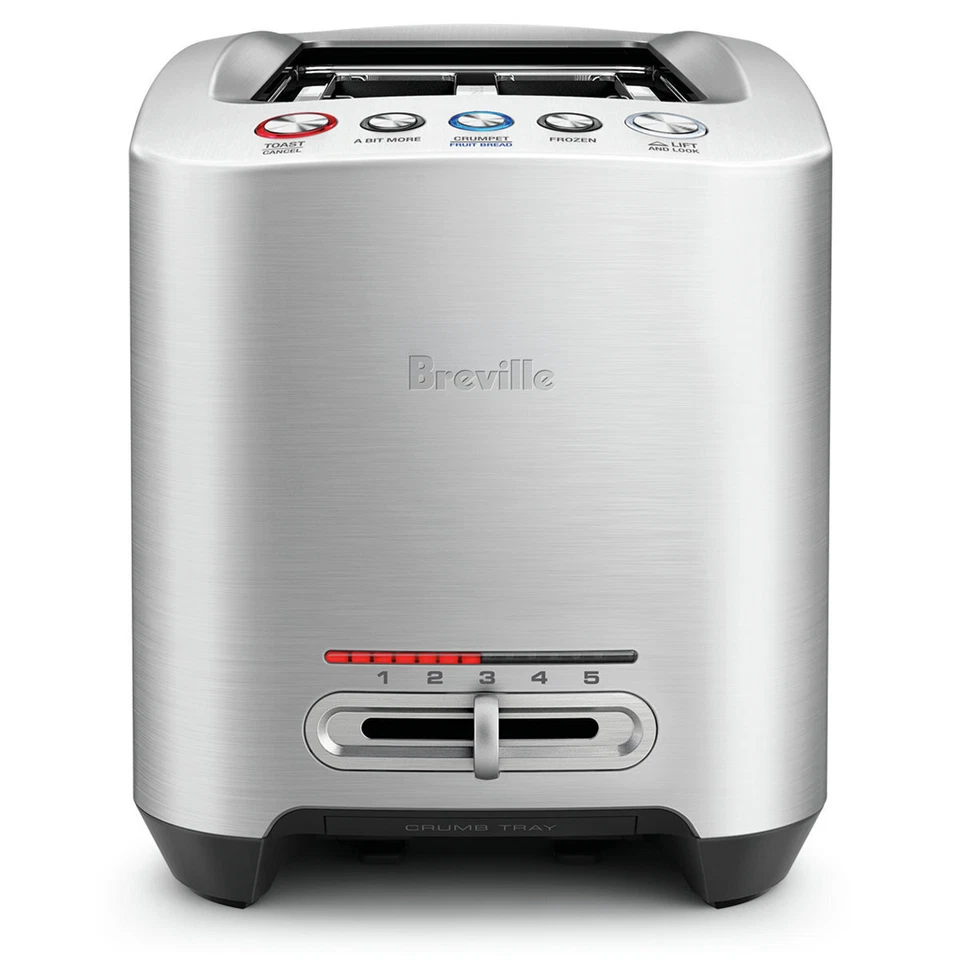 Breville the Smart Toast Long Slot 4 Slice Toaster BTA830BSS
