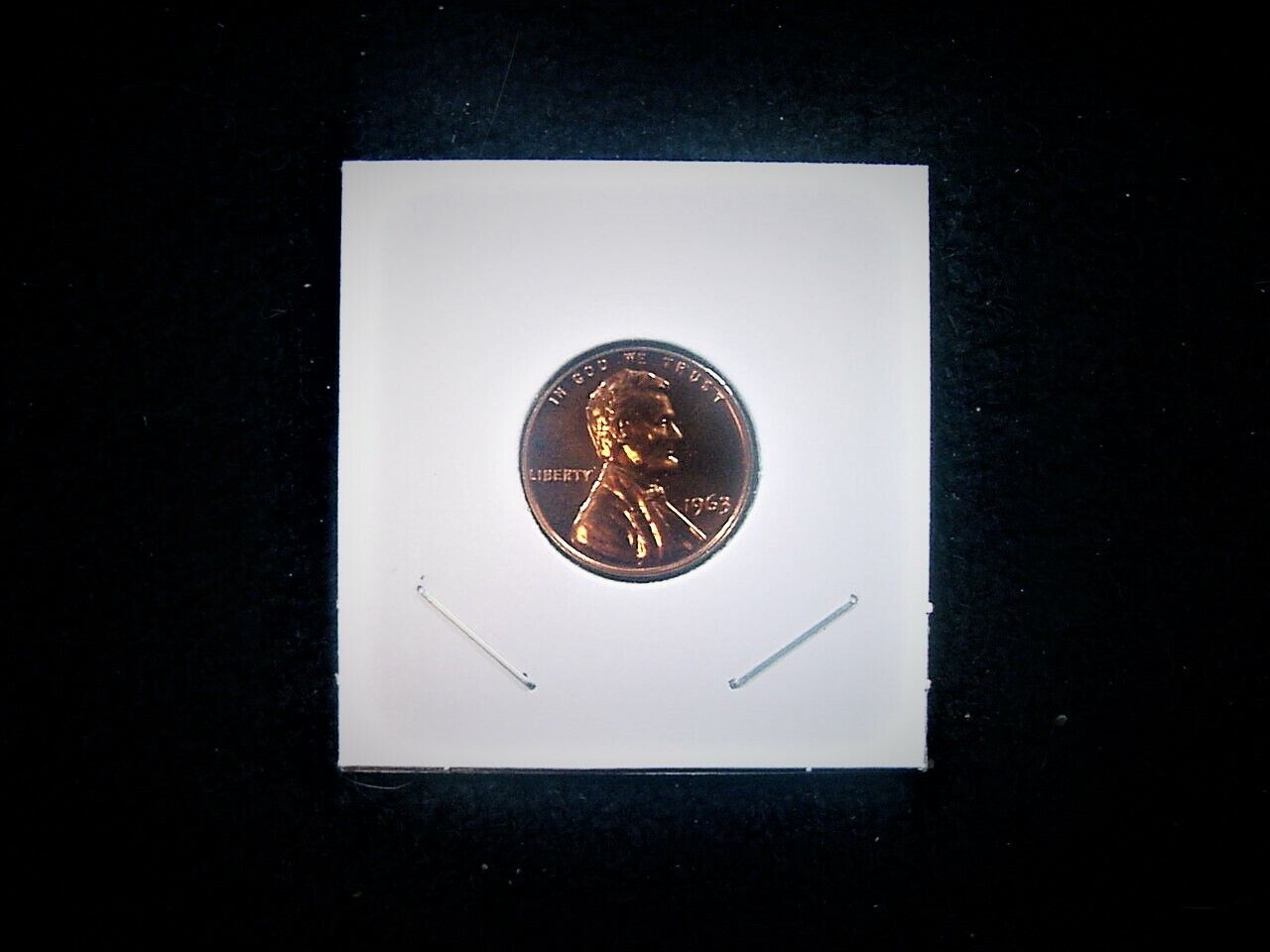 ONE 1963 S GEM PROOF LINCOLN MEMORIAL CENT