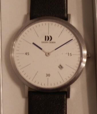 Danish Design IQ26Q827 Herren Analog Quarz Uhr mit Leder Armband 3314542 