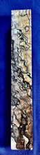 1 Stabilized Spalted Maple Intense Blackline Turning  Pen Blank 5 7/8" x 7/8" AC