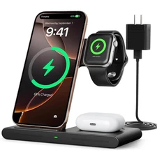 2025 Traveling Portable Wireless Fast Charger for Apple & Android Charging St...