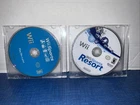 Nintendo Wii Sports & Wii Sports Resort Game Only Bundle Lot