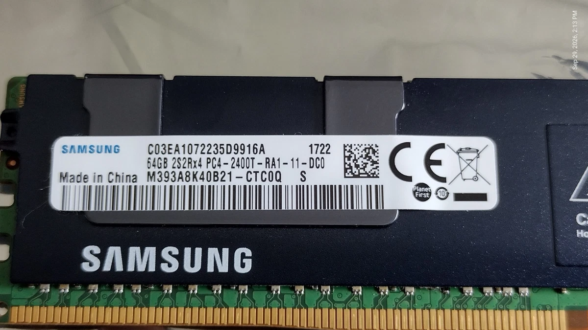 Samsung DDR4 SDRAM 64 GB Total Capacity Memory (RAM) for sale | eBay