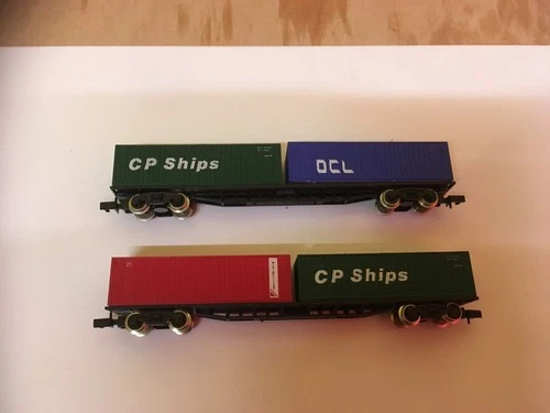 Lot.128X...N GAUGE FARISH CONTAINER WAGONS...X...2.........................#25#