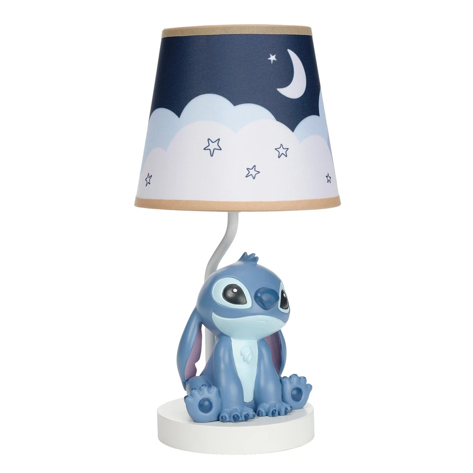 Lámpara y pantalla esculpidas a mano pintadas a mano en 3D Disney Stitch originales para dormir Foto 3 de 4