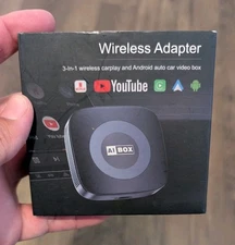 Wireless Carplay AI Box Android Auto Adapter Converter Car Video 3 In 1 CXZ-715