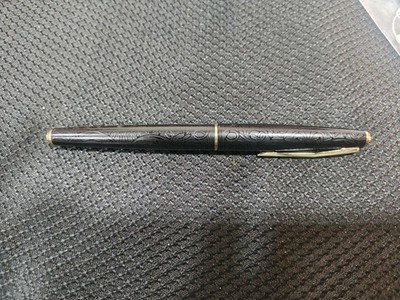 RARE, VINTAGE-Platinum fountain pen, arabesque, 18K, medium nib, new, never used